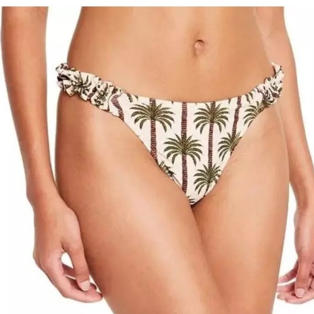 NWT Agua Bendita x Target Tropical Palm Trees Cheeky Bikini Bottom Large